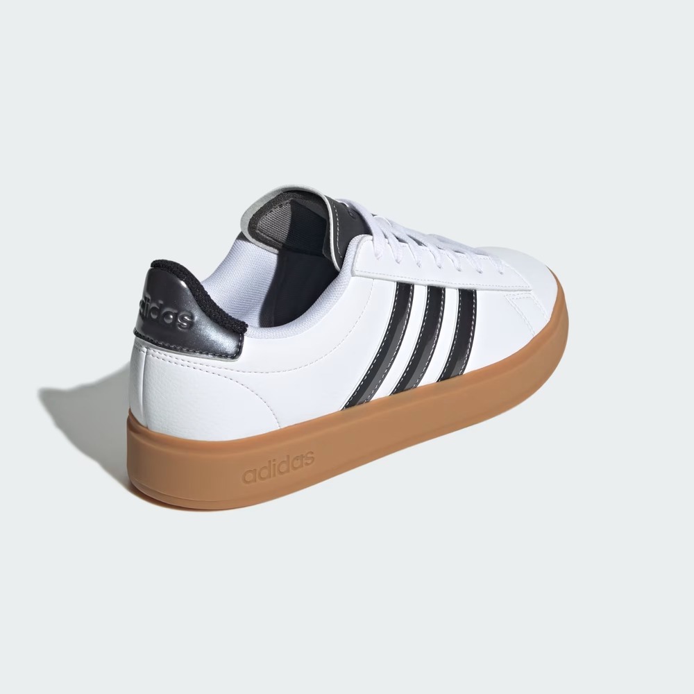 Adidas Grand Court 2.0 White/Black Gum Sole JH8683 Women's Size 6 - Picture 2 of 7